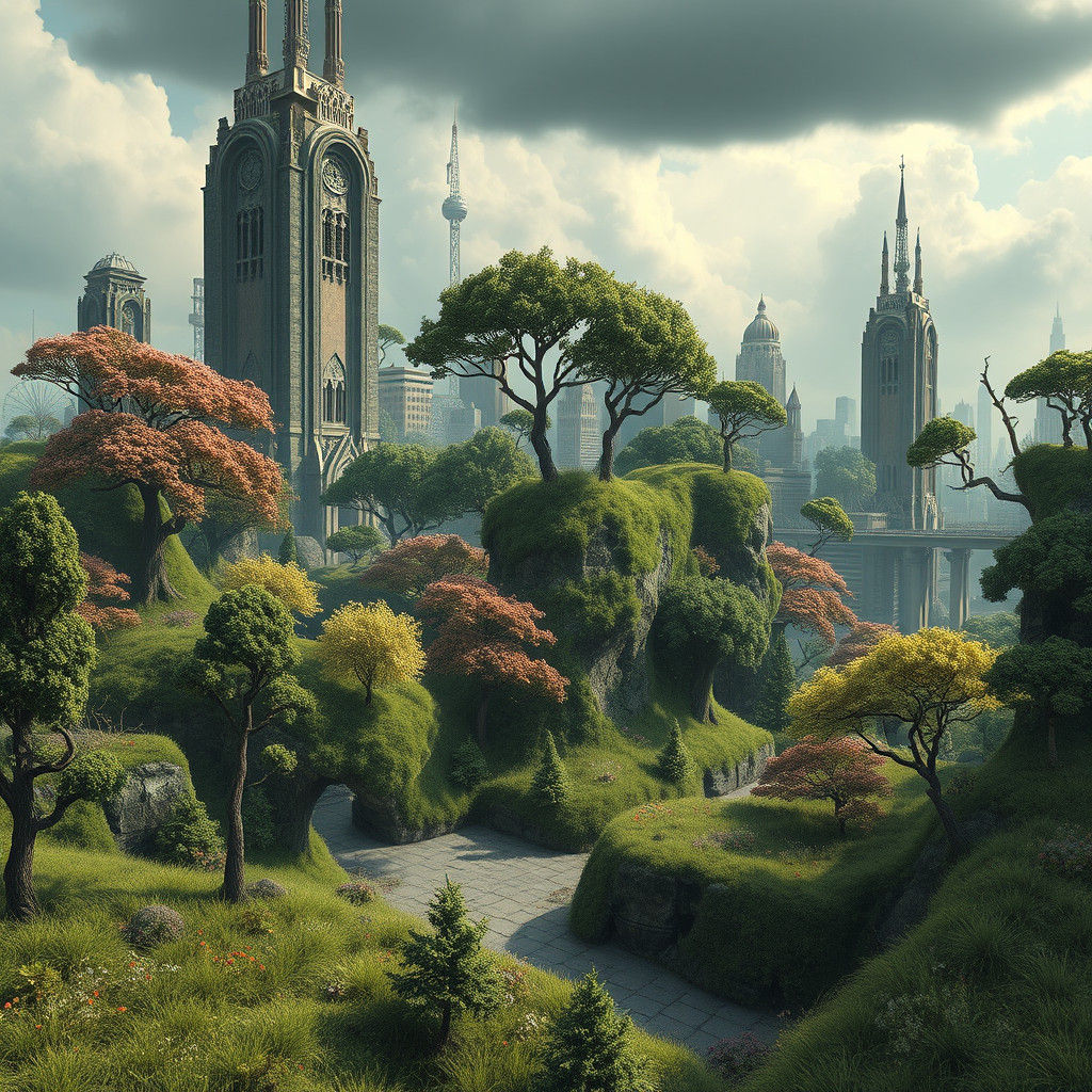 City Overgrown: A Post-Human Landscape in 3D