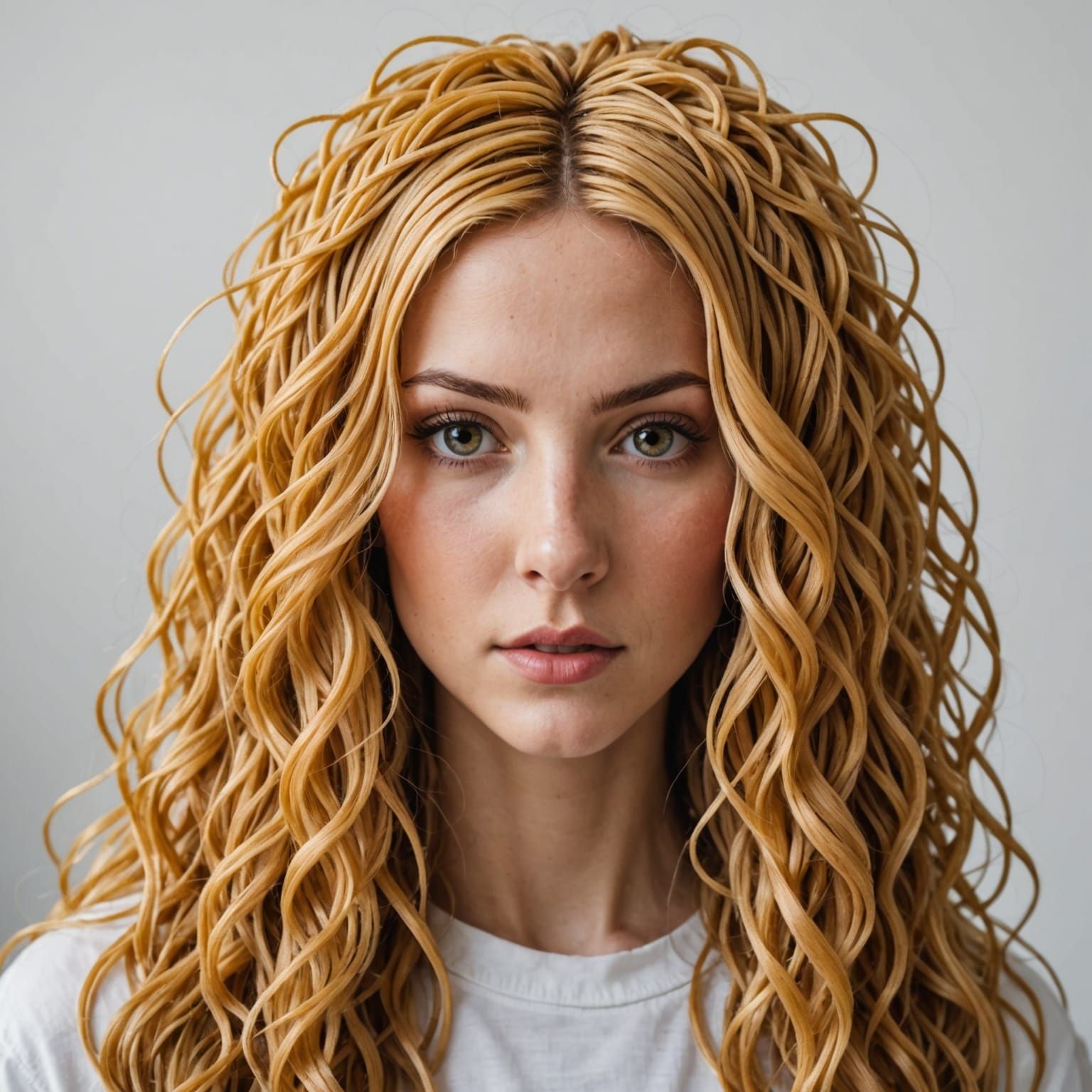 Abstract Spaghetti Hair Concept