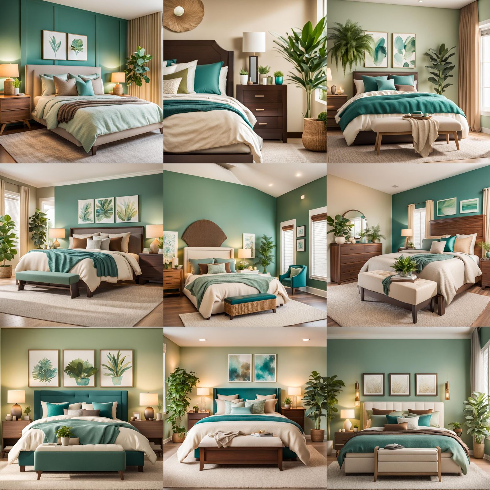 Cozy Bedroom with Balanced Color Palette