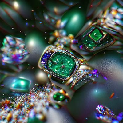 Maximalist Emeralds and Jewels in 8k Resolution