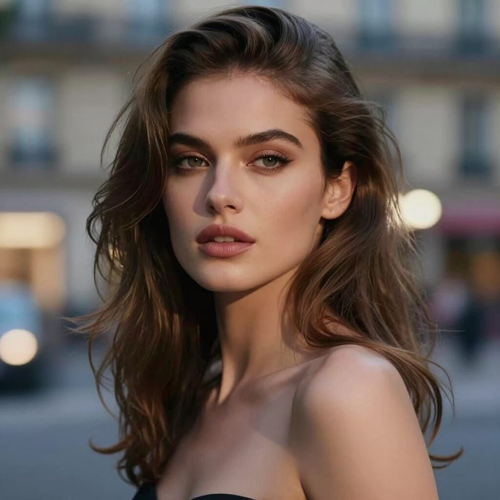 Hyperrealistic Portrait of a Beautiful French Woman