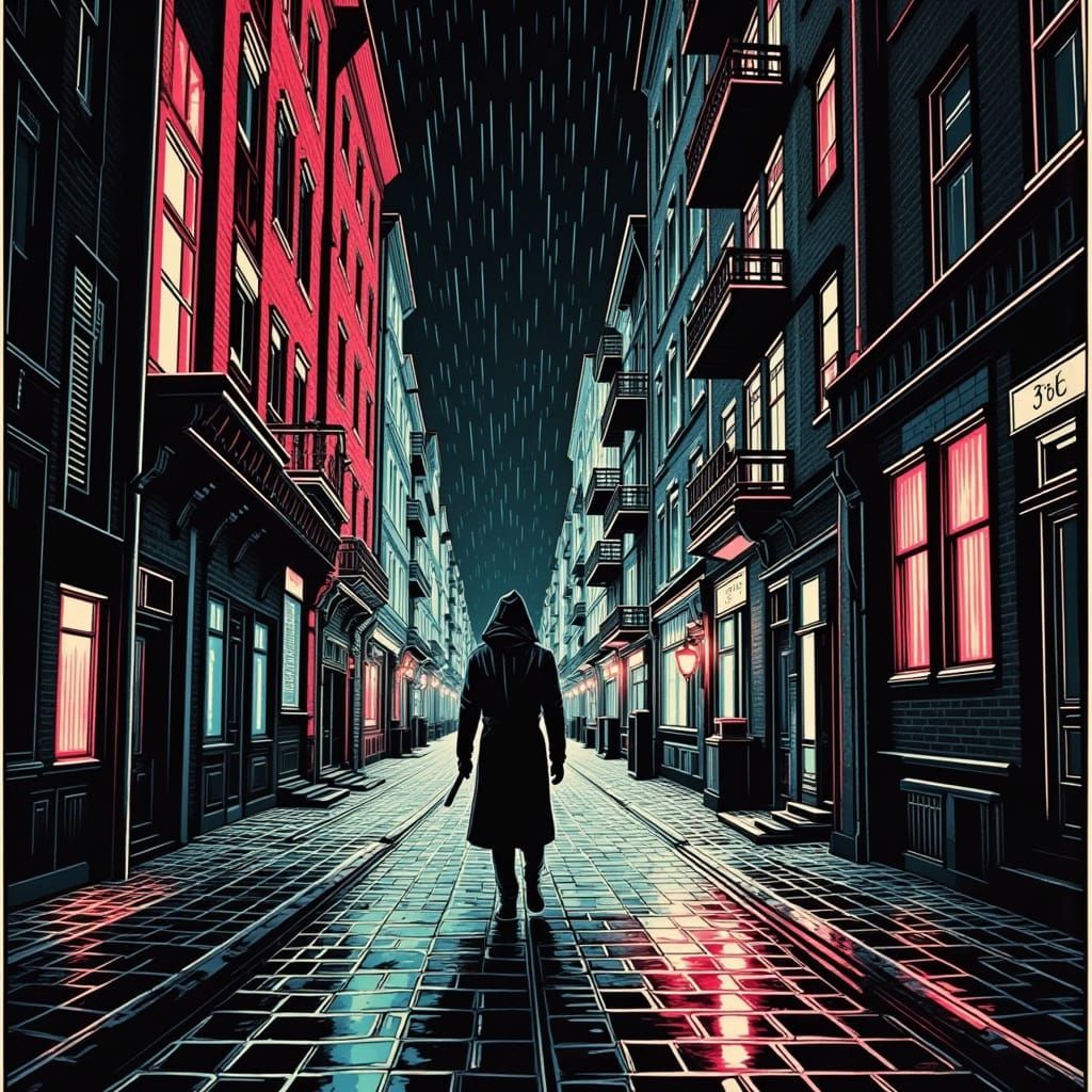 Noir Mystery Poster in Dreamscape Style