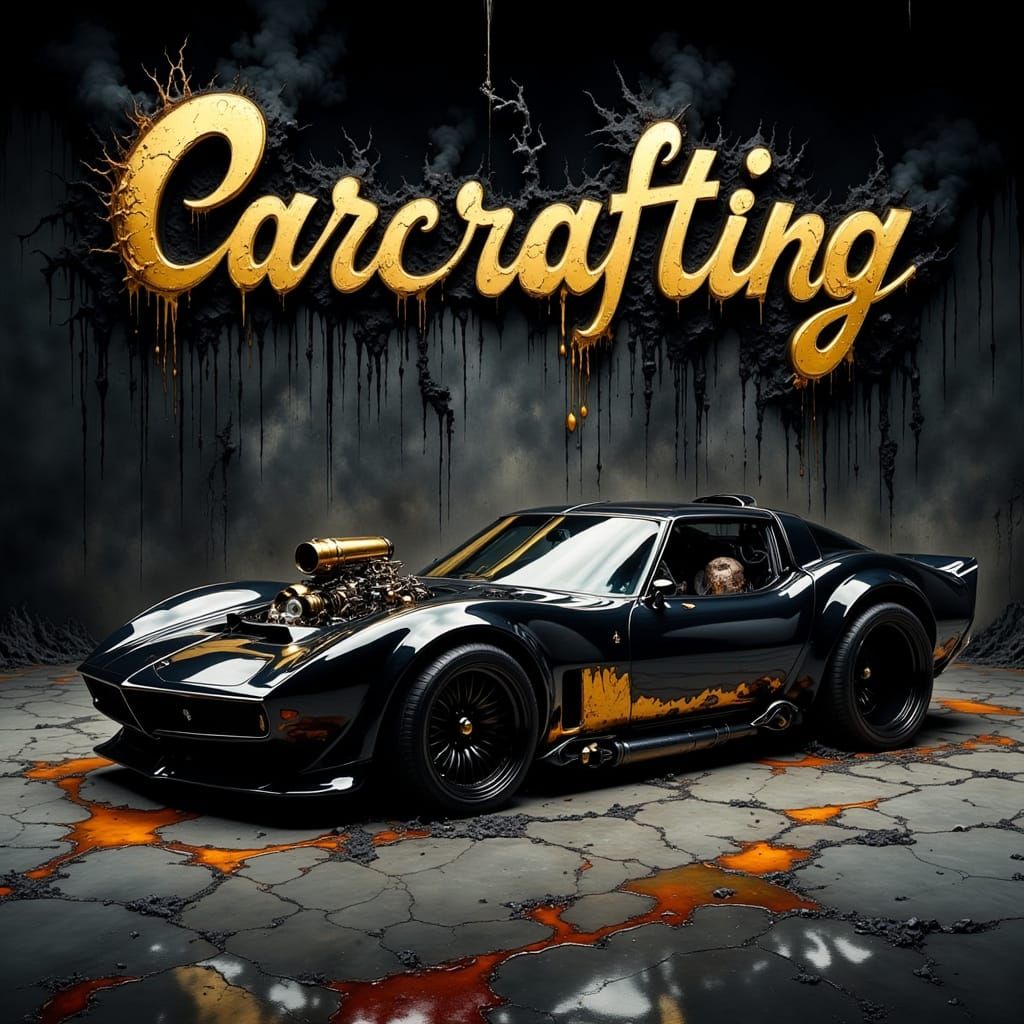 Sleek, Custom Car in a Futuristic Studio