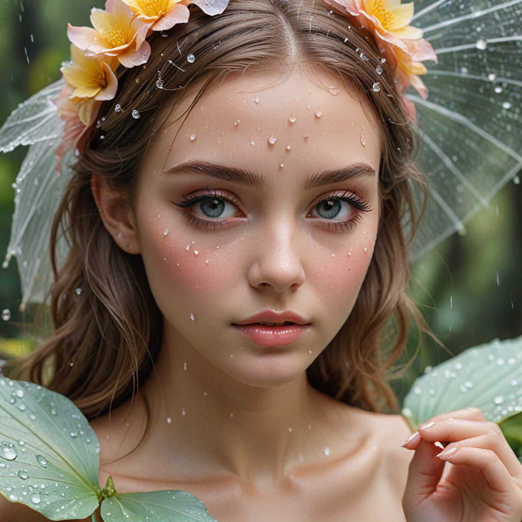 Enchanted Fairy in Floral Delight