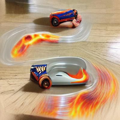 Dynamic Hot Wheels Car Close-Up