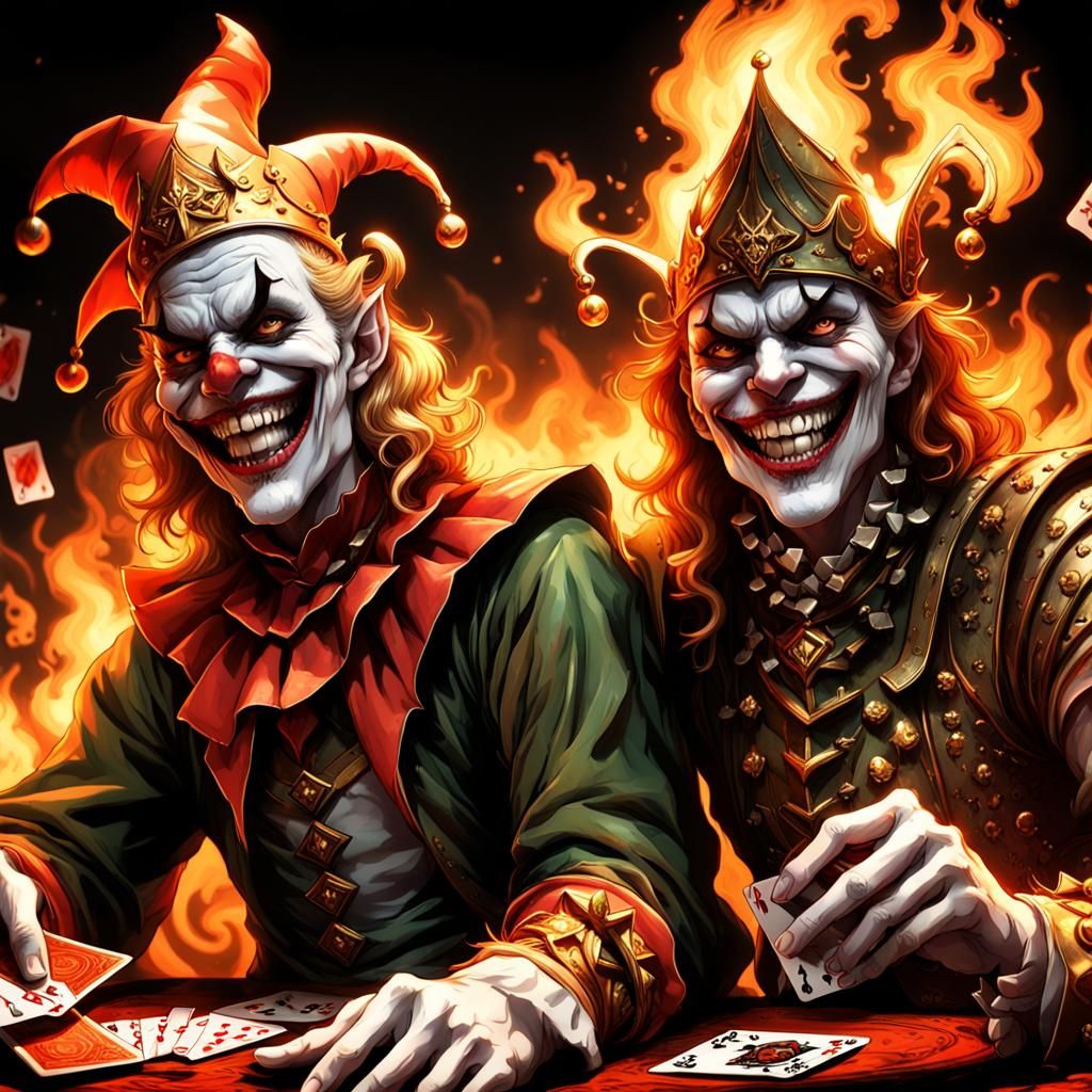 Sinister Jesters Card Game: Gustave Doré Style