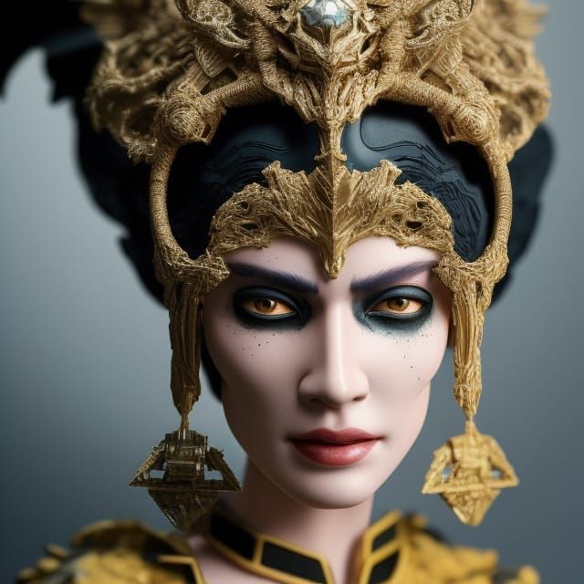 Rococo Star Wars Portrait with Filigree Details