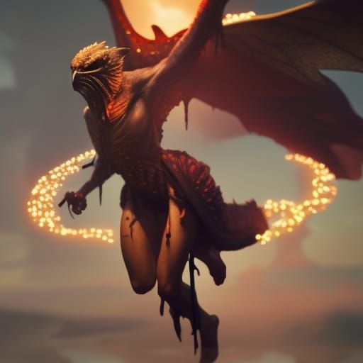 Giant Demon Chicken Cooks an Egg: Concept Art