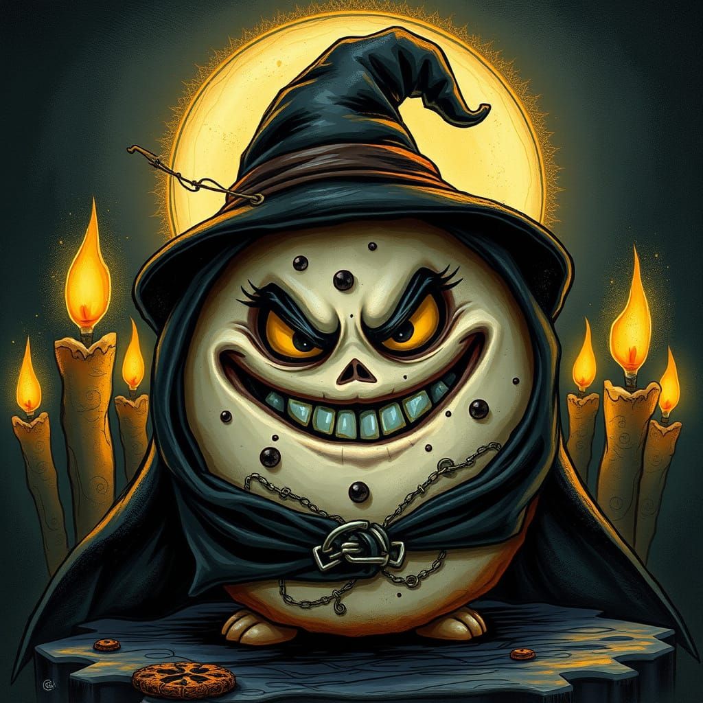 Dark Whimsy Sugar Cookie in Gothic Fairytale Style