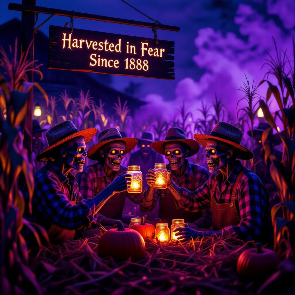 Undead Farmers Celebrate Macabre Harvest Festival