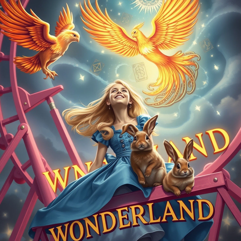 Alice in Wonderland on Ferris Wheel with Phoenix