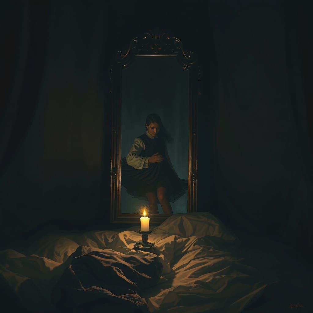 Sinister Dance: Candlelit Mirror of Heart and Soul