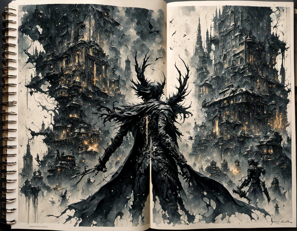 Utopian Healer Portrait with Spiritual Energy