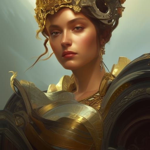 Detailed Portrait of a Castle Queen