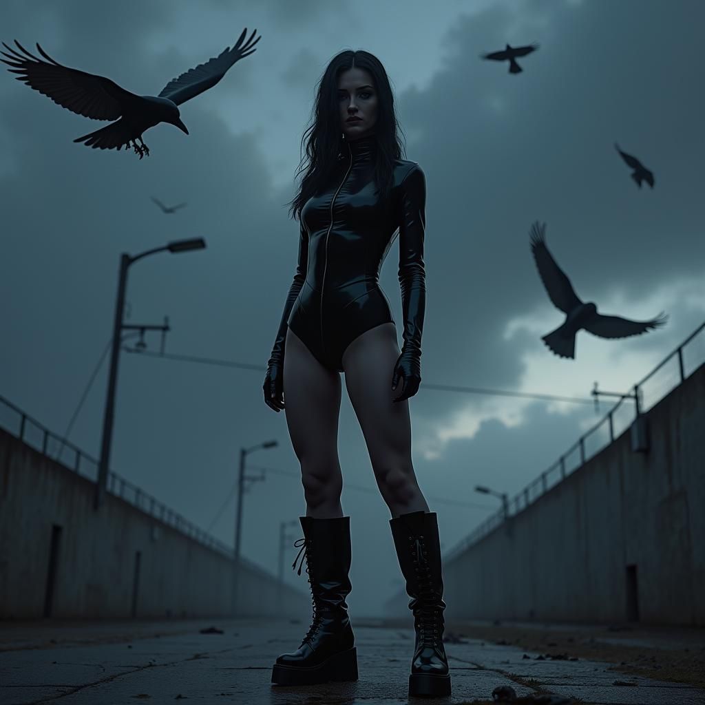 Gothic Prison Guard in Dark Fantasy Style