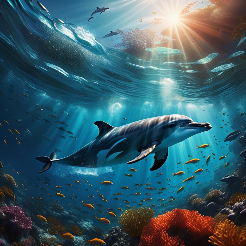 Vibrant Coral Reef Ecosystem in Cinematic Splendor