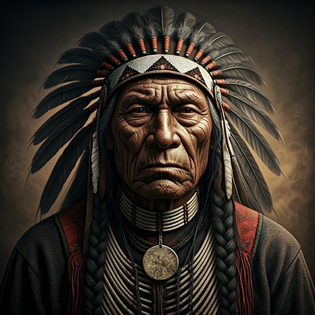 Wisdom Keeper in Traditional Native Attire