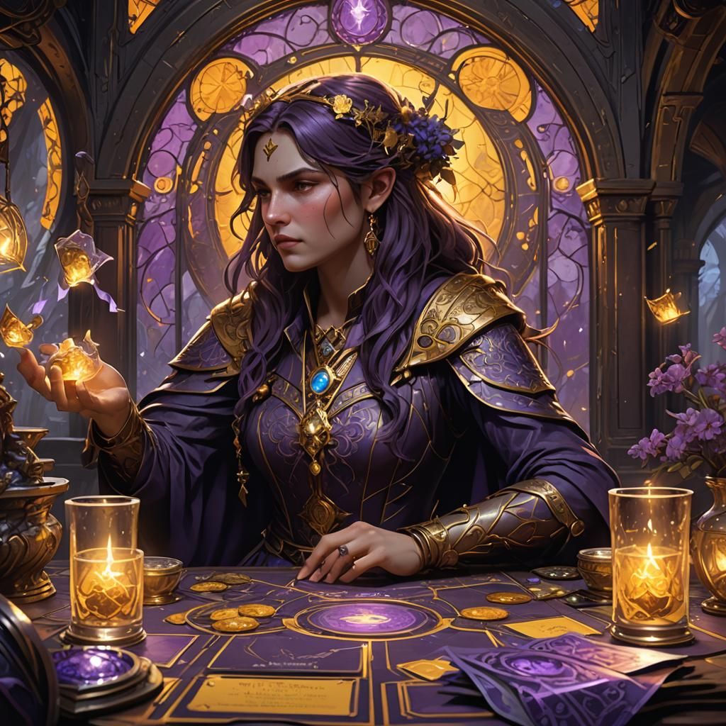 Dark Fantasy Trading Card Frame in 8K