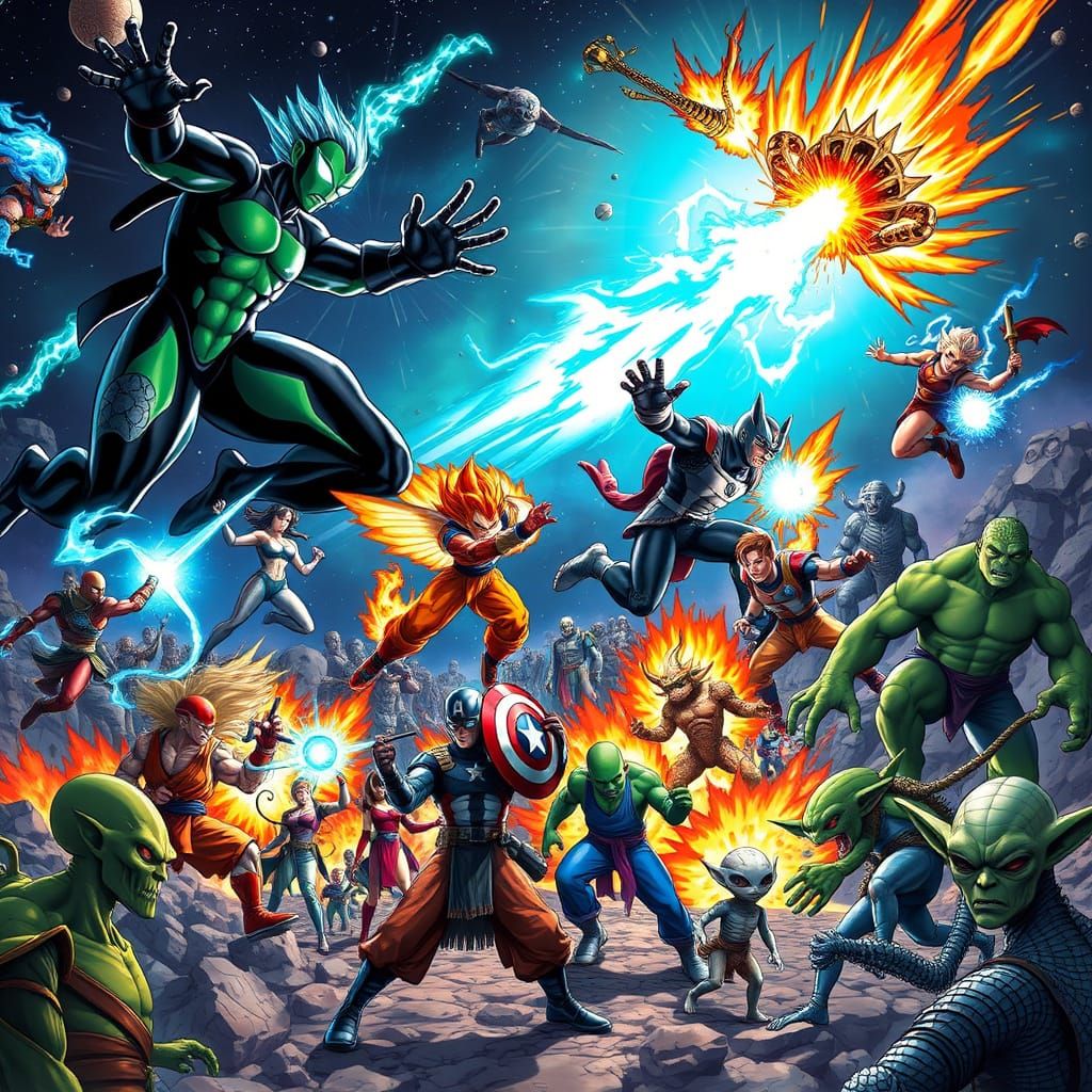 Epic Galaxy Battle: Heroes and Villains Unite