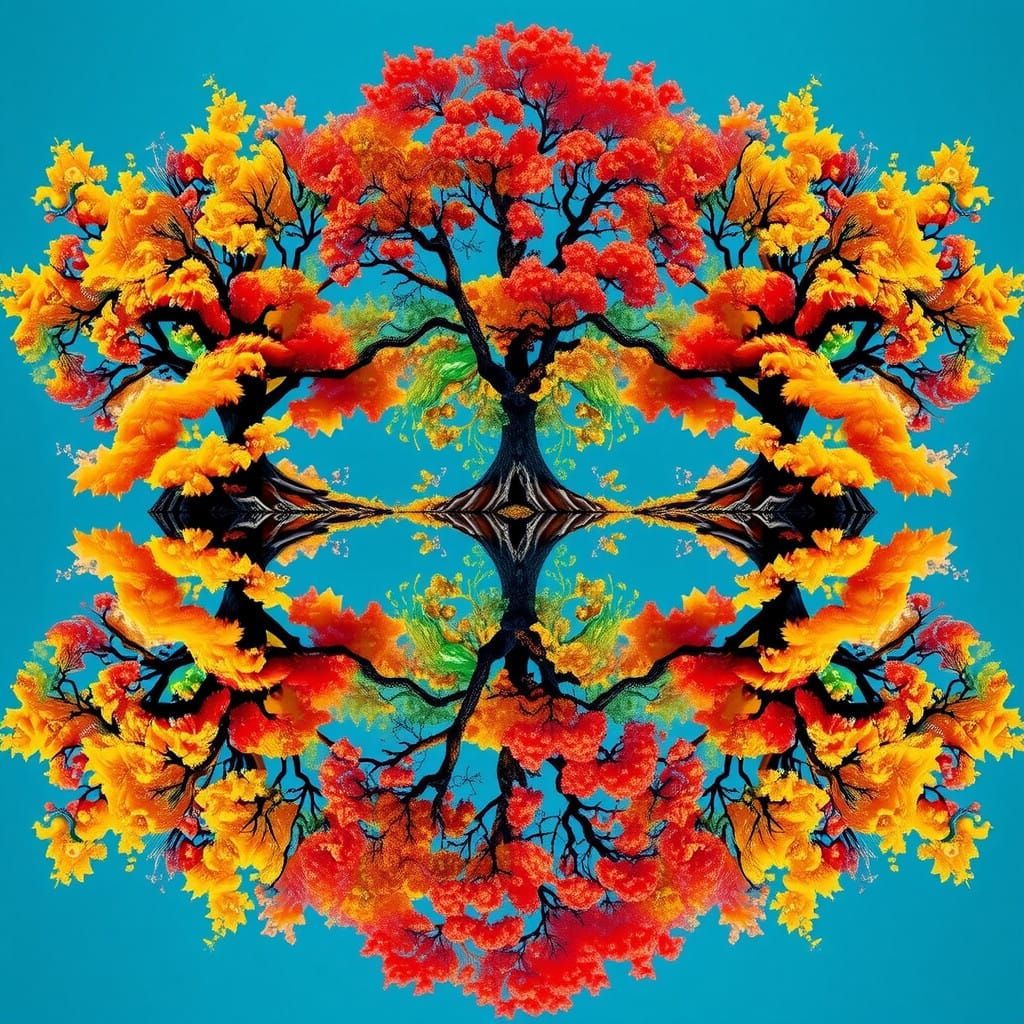 Fractal Forest in Hypnotic Tessellation