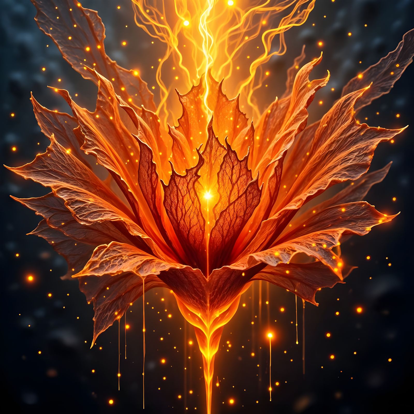 Flames Crafted From Delicate Lace