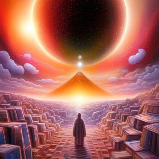 Extraterrestrial Civilization in Cosmic Graffiti Style