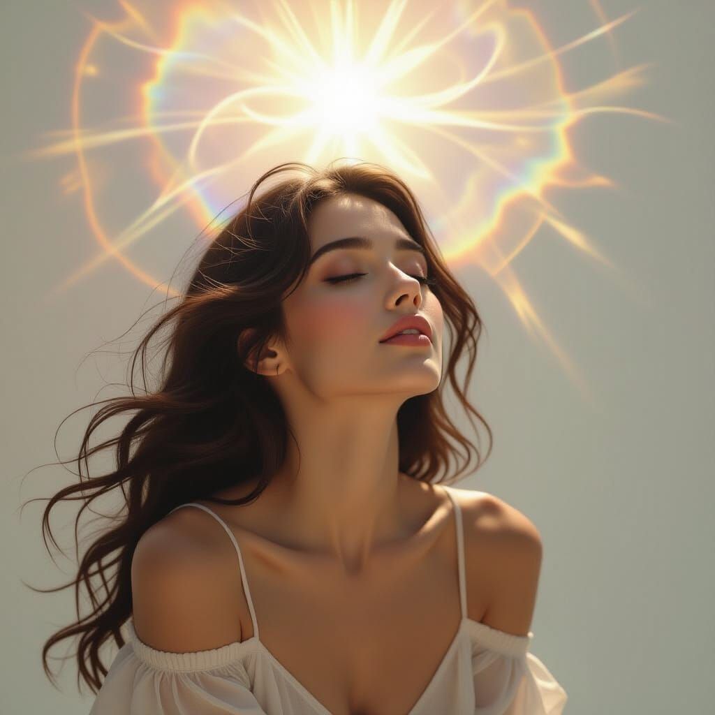 Ethereal Woman's Soul Revealed in Conceptual Surreal Art