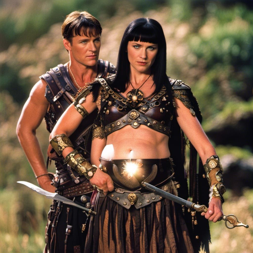 Pregnant Xena: AI Generated Image