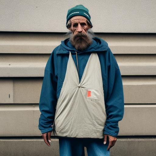 Homeless Person's Plea for Help on the Street