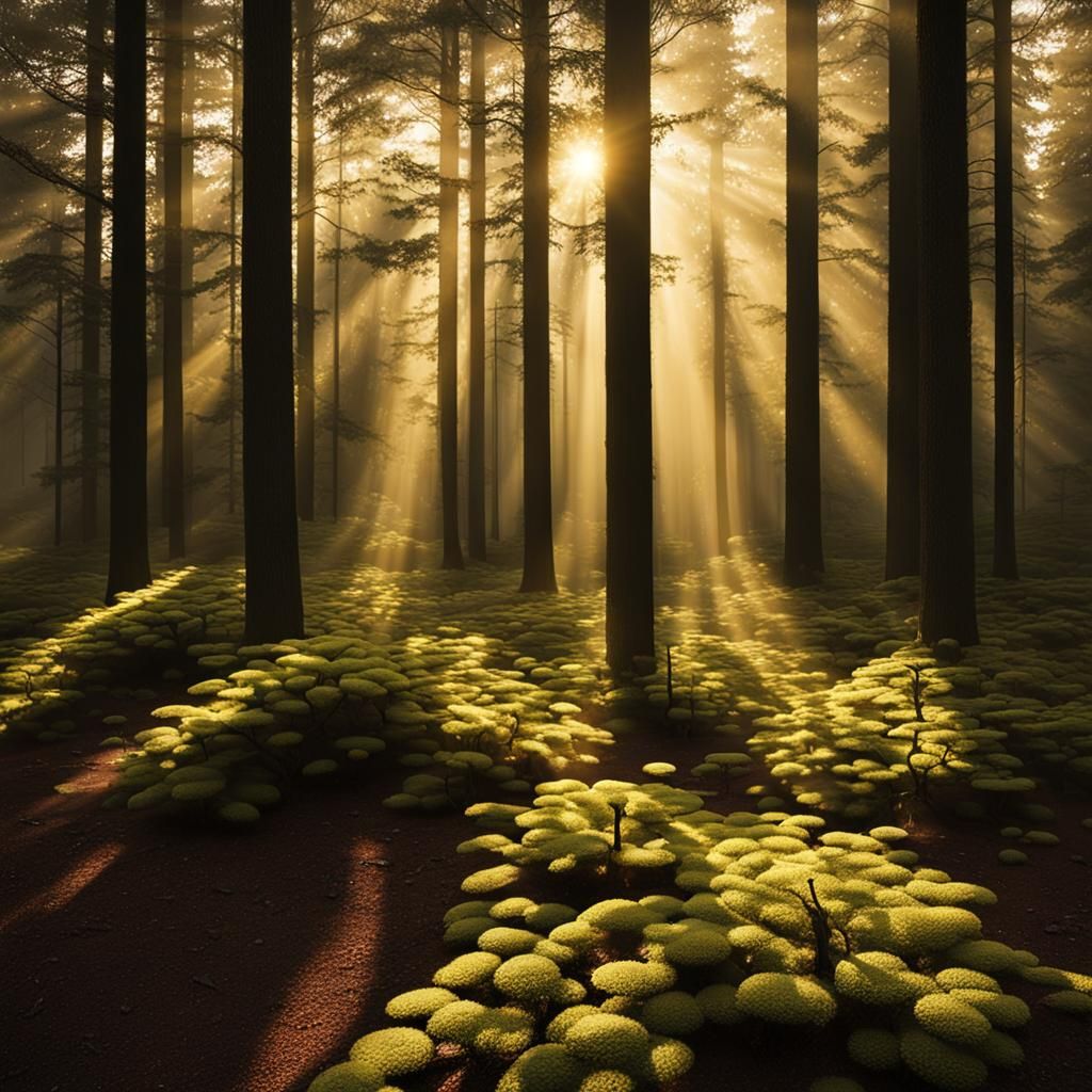 It was a place of brilliant sunlight, never undappled. Shaft...