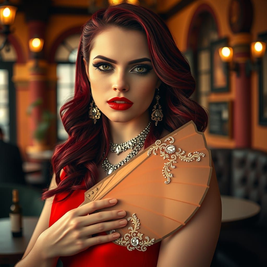 Gothic Spanish Siren in Red