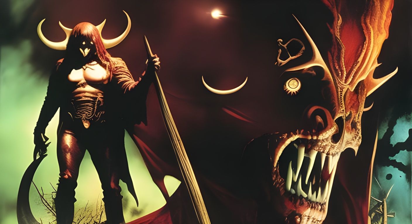 Creepy Samhain Creature of the Occult Harvest