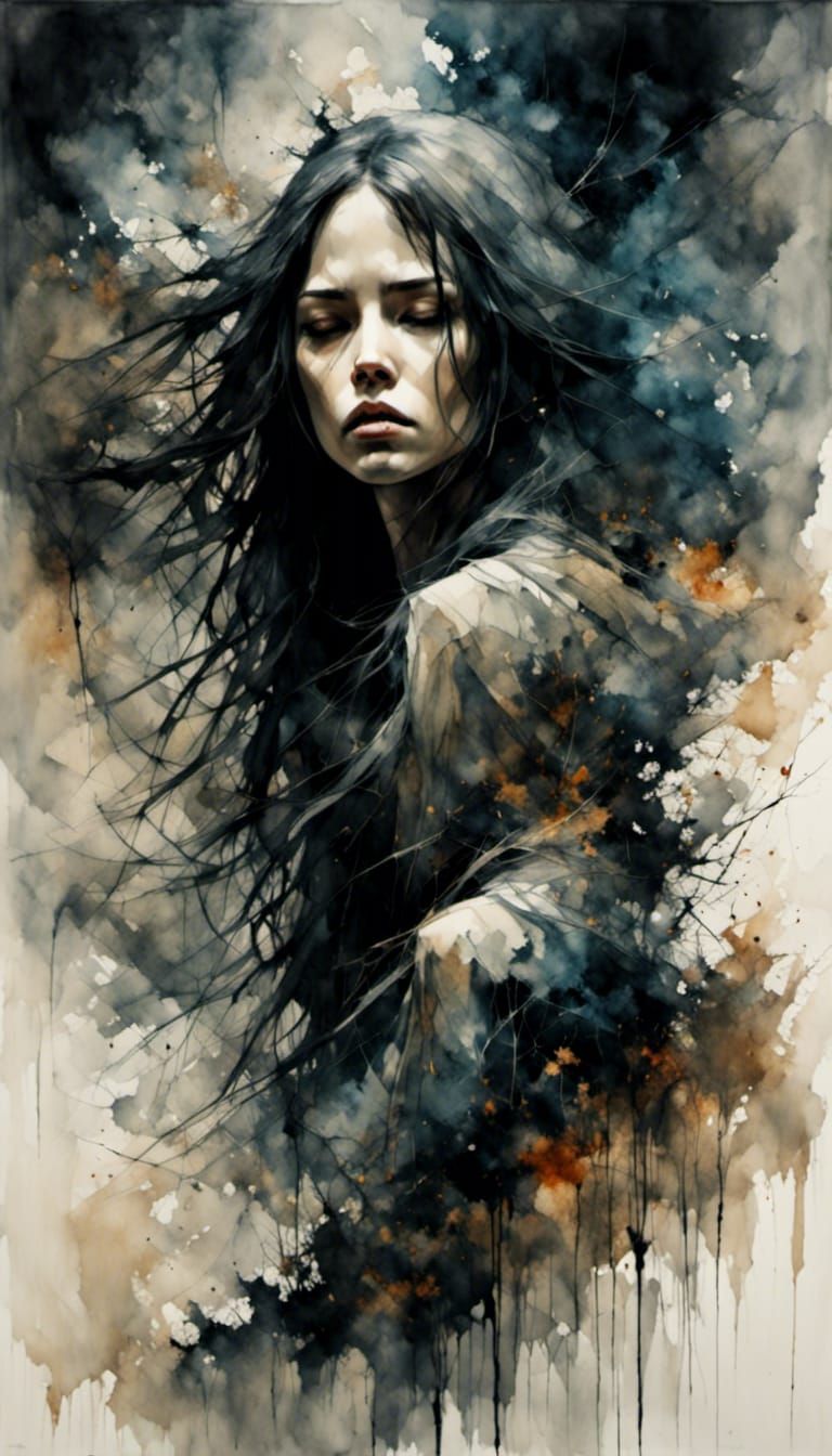 Horrorcore Image of a Woman with Claws and Sharp Teeth