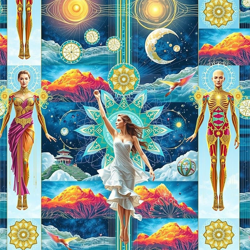 Surreal Tapestry of Interconnected Realities