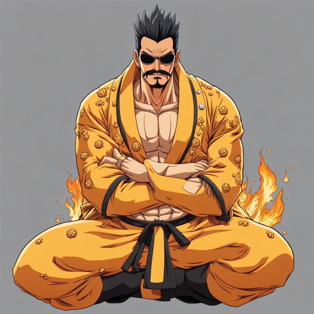 Kizaru from One Piece Digital Portrait