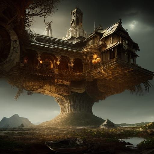 Epic Newborn Digital Matte Painting