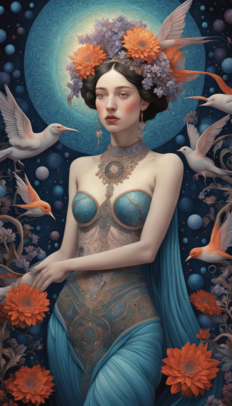 Psychedelic Utopia: Sacred Geometry in Hieronymus Bosch Styl...