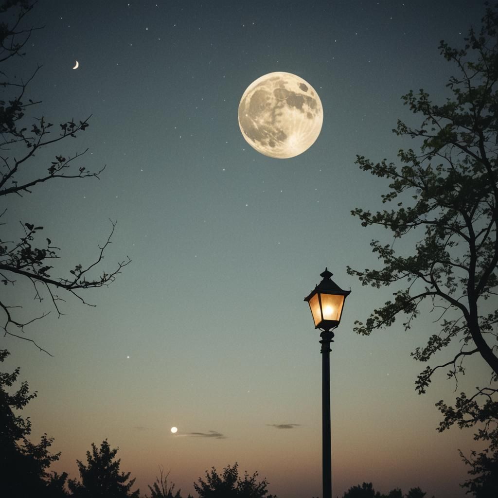 Cinematic Summer Evening Dreamscape in Film Style