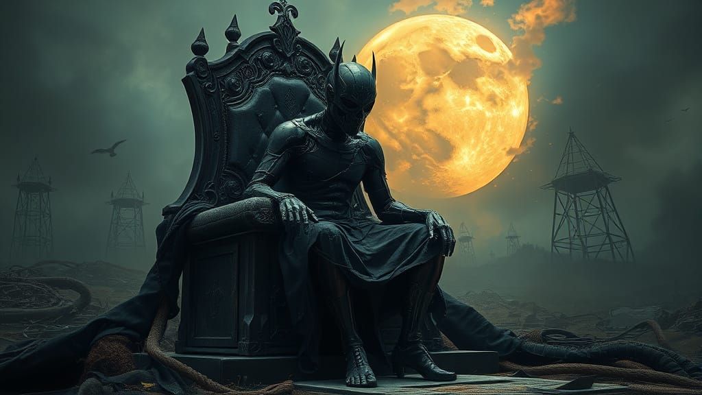 Cyborg Throne in Post-Apocalyptic World: Symbolic Horror