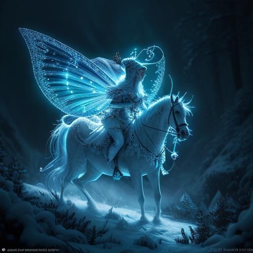 Bioluminescent Christmas Wonderland in Hyperrealistic Style