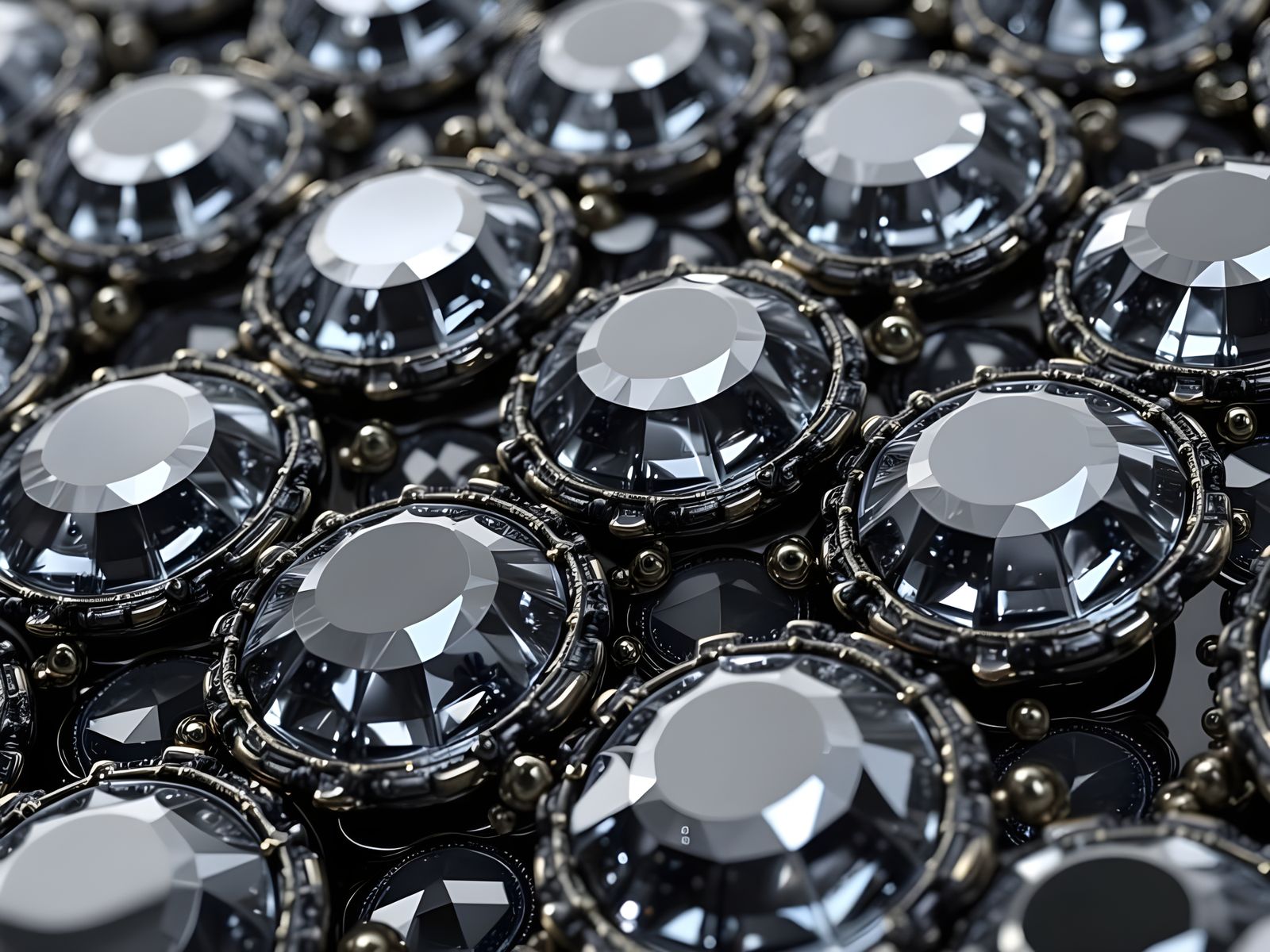 Gemstone Cutting Process in Urban Impasto Style