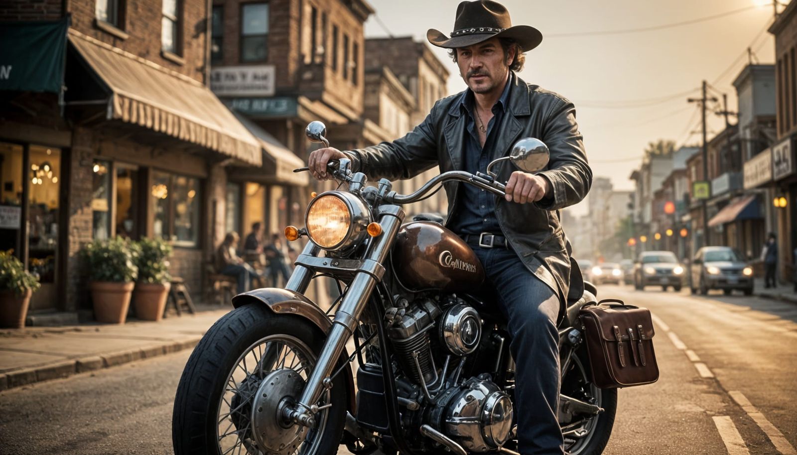 Outlaw Rides into Town with Big Iron