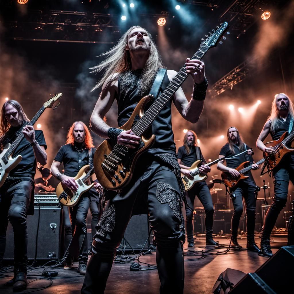 Norwegian Heavy Metal Band Live Performance