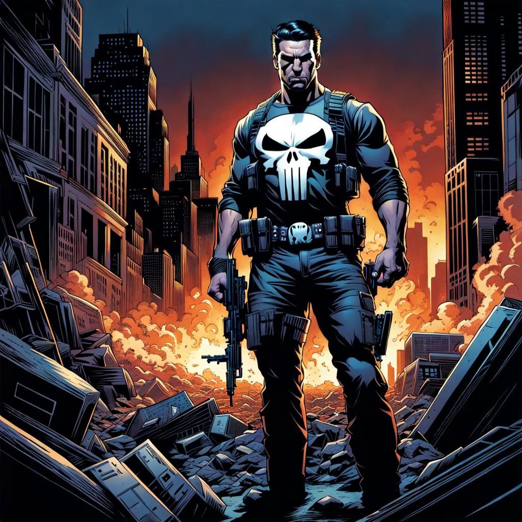 The Punisher Comic Book Art