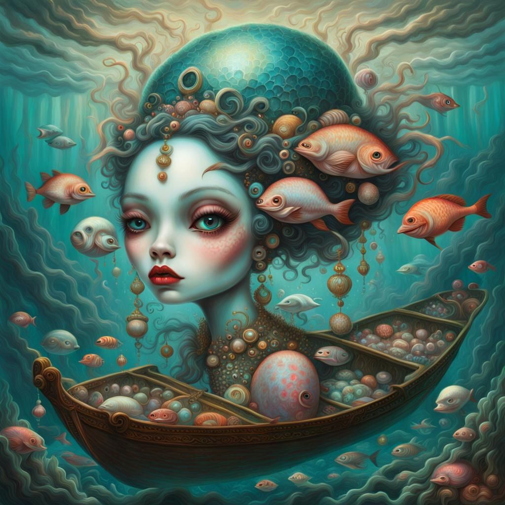 Abstract Fantasy: Mutiara Tinatun's Bizarre Oceanic Elegance