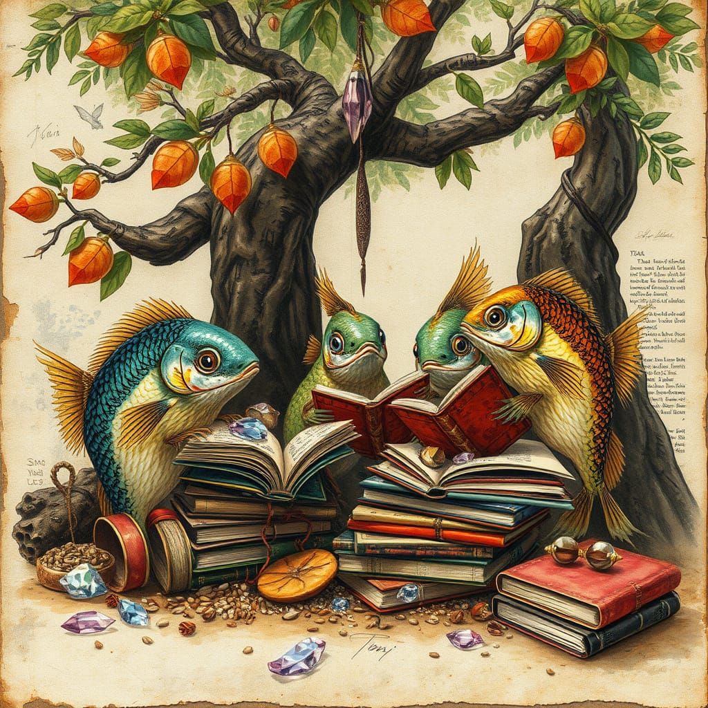 Enchanted Library of the Ocean Depths