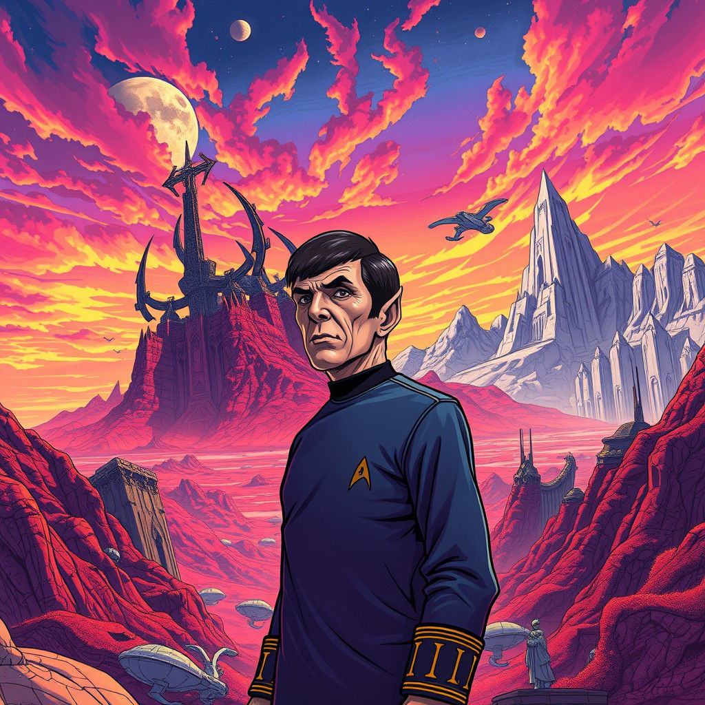 Dynamic Star Trek Worlds in Vibrant 3D Anime Style