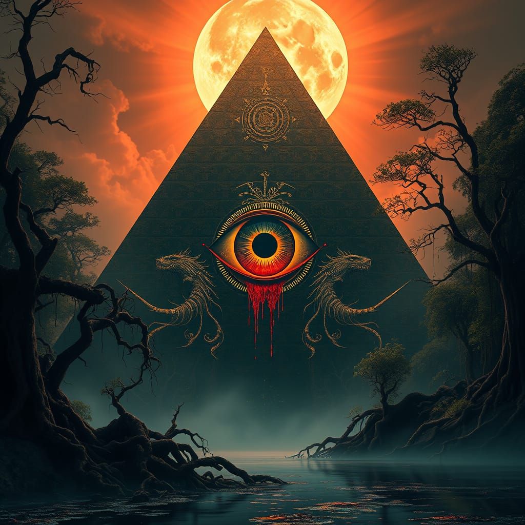 Ancient Cosmic Pyramid Hides Bloody Eye in Mystical Forest N...