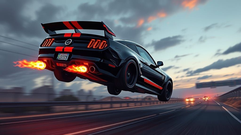 Shelby GT500 Takes Flight: Futuristic Car Concept