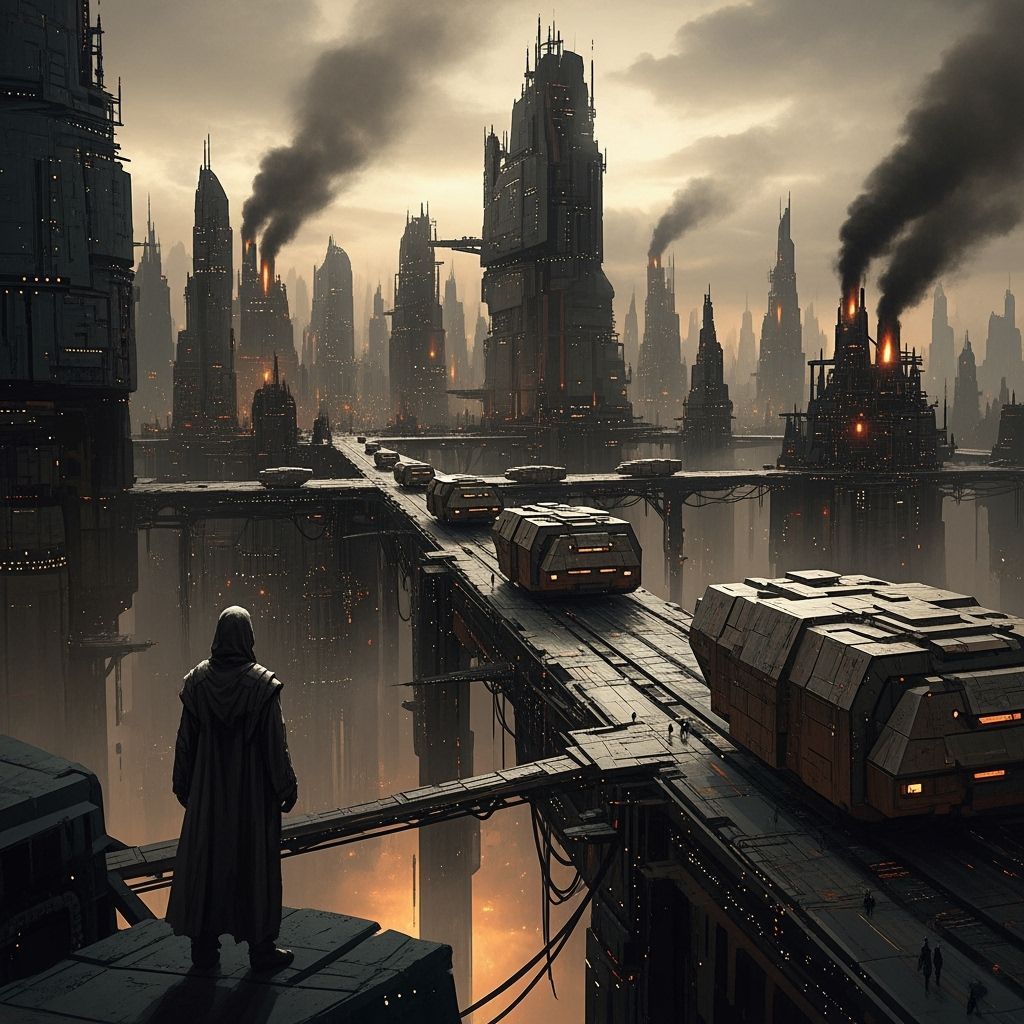 Grimdark Dystopian Scene